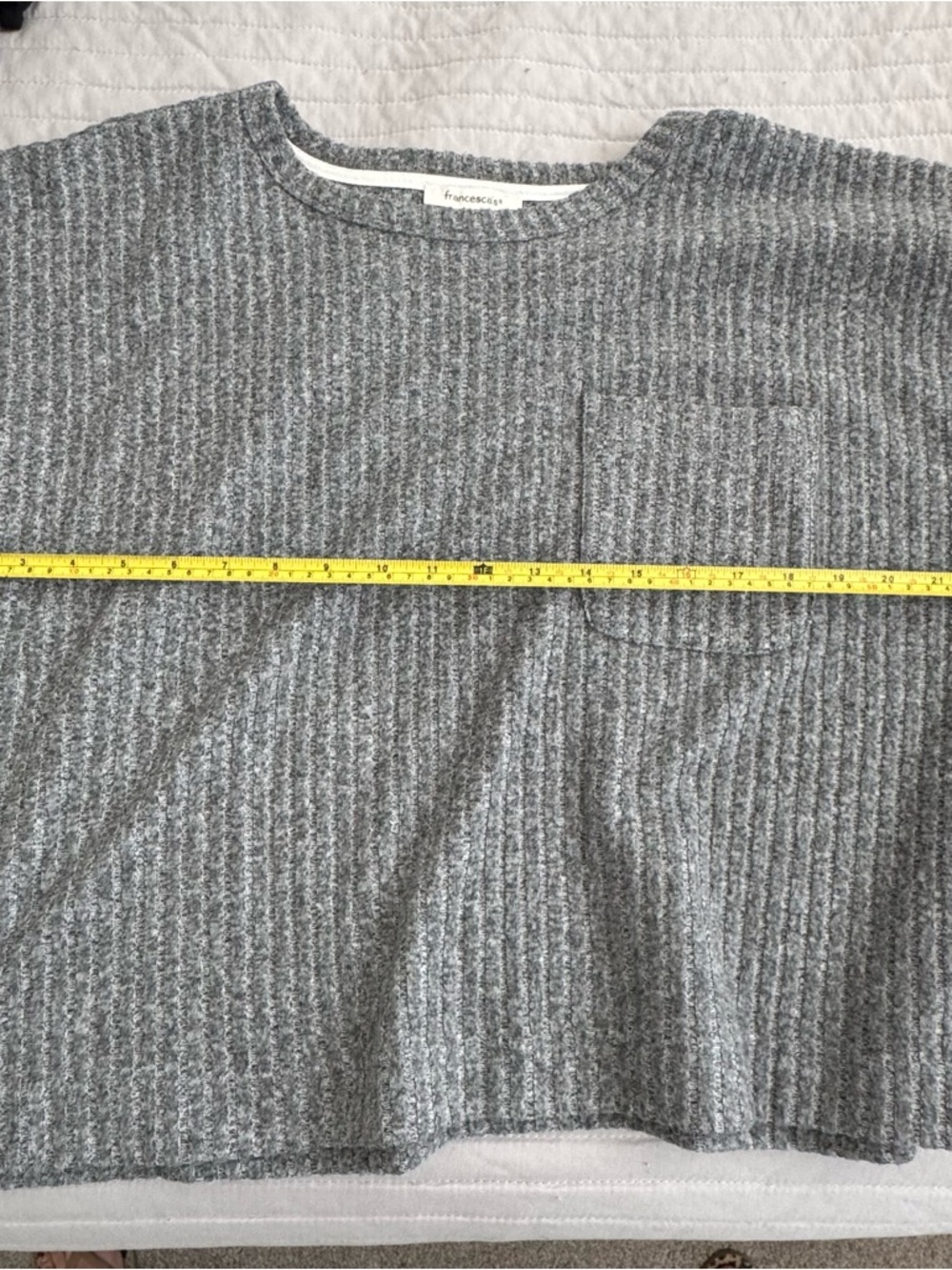 Cozy Ribbed Pocket Sweater - Gray - Picture 8 of 9